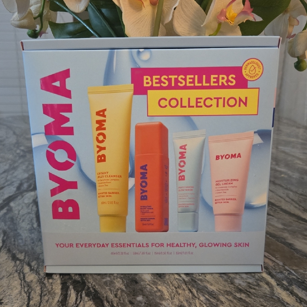 BYOMA Bestsellers Collection Skincare Set - Yellow, Orange, Pink, White